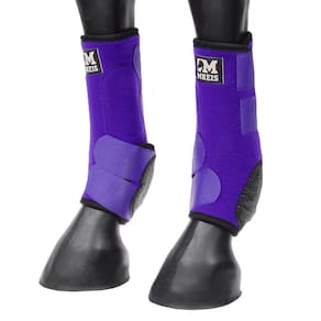 Splint Boot para Cavalo em Neoprene Roxo M Reis 31655