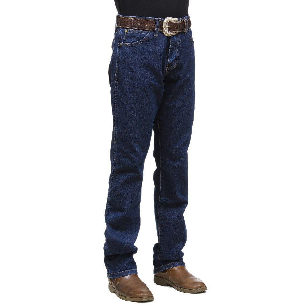 Calça Jeans Masculina Azul Escuro com Elastano Cowboy Cut Wrangler 32610