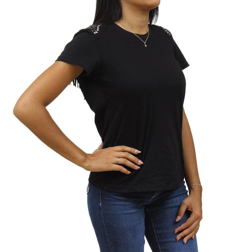 Camiseta Feminina Preta Clássica Tassa 33244