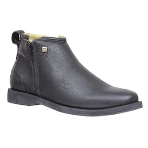 Botina Masculina Bico Redondo Couro Preto Zebu 27771
