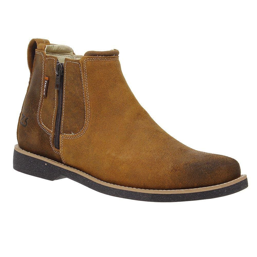 Botina Masculina com Zíper Zebu Amarela 26372