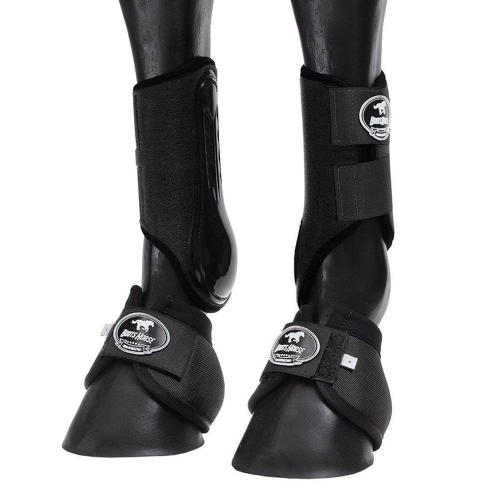 Kit Caneleira e Cloche para Cavalo Boots Horse Preto 25852