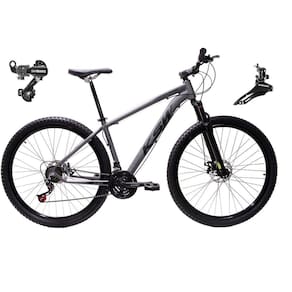 Bicicleta Aro 29 Ksw Xlt Alumínio 24v Câmbios Shimano Garfo Suspensão - Grafite