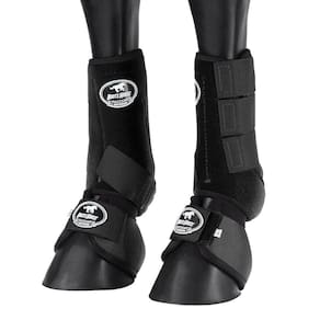 Kit Splint Boot e Cloche Preto para Cavalo Boots Horse 25858