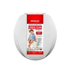 Assento Sanitário Branco Almofadado Slim Oval MEBUKI 10400022