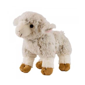 Ovelha De Pelúcia Fofo Branca Fazenda Em Pé 27 Cm