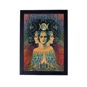Lindo Quadro decorativo bruxaria deusa triplice P8444