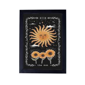 Lindo Quadro decorativo carta tarot sol P8416