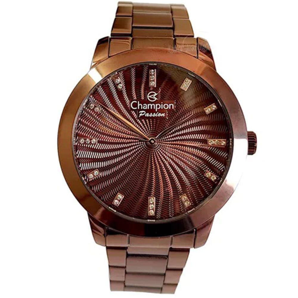 Relógio CHAMPION marrom chocolate feminino CN29276J