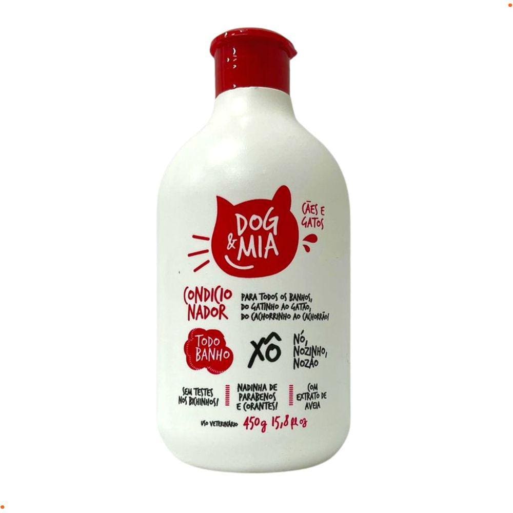 Condicionador Cães e Gatos Todo Banho Dog & Mia 450g