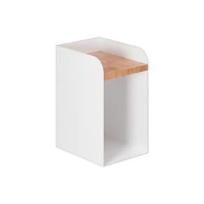 Mesa De Cabeceira Suspensa Branca Em Aço Linha Home Padrão Morphi Design 20Cm - Cor: Branco