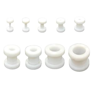 Brincos Alargador Acrilico Tamanho 1mm A 12mm Túnel 1 Par