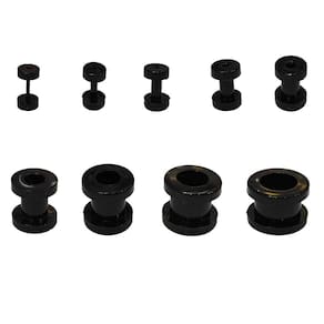 Brincos Alargador Acrilico Tamanho 1mm A 12mm Túnel 1 Par