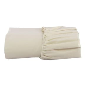 lençol creme solteiro c/ elastico avulso percal 200 fios