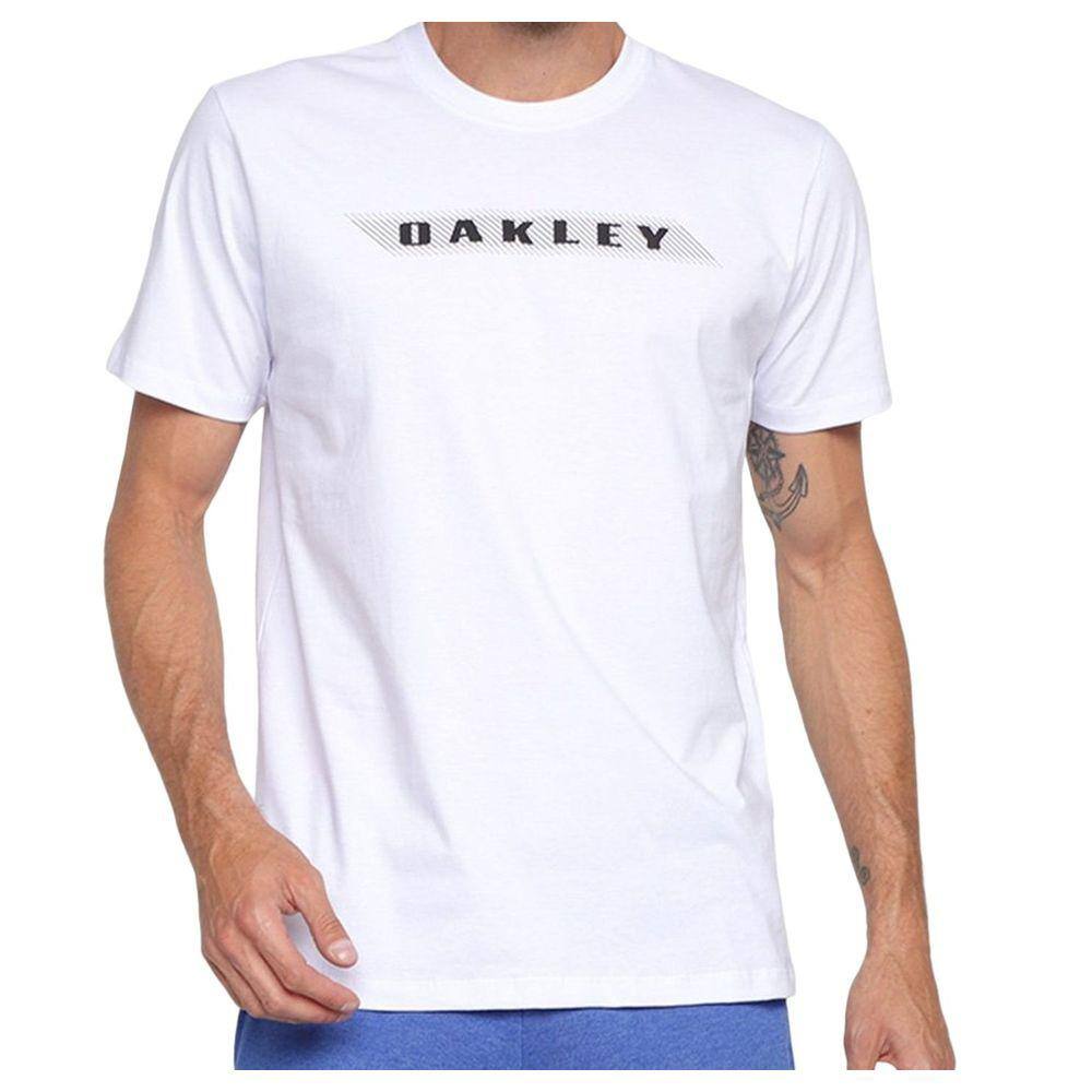 Camiseta Oakley Heritage Skull Graphic WT23 Masculina Branco Branco