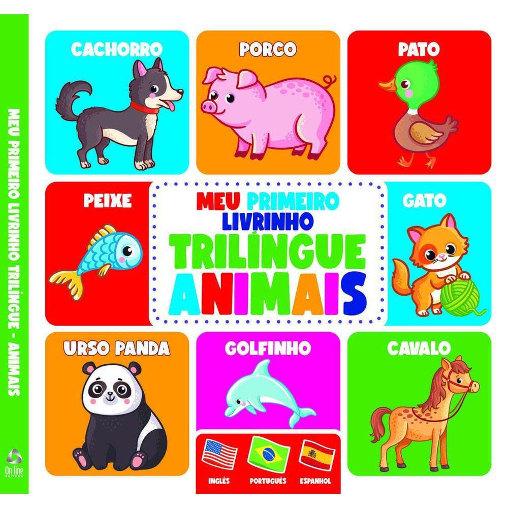 Meu Primeiro Livrinho Trilíngue | Animais