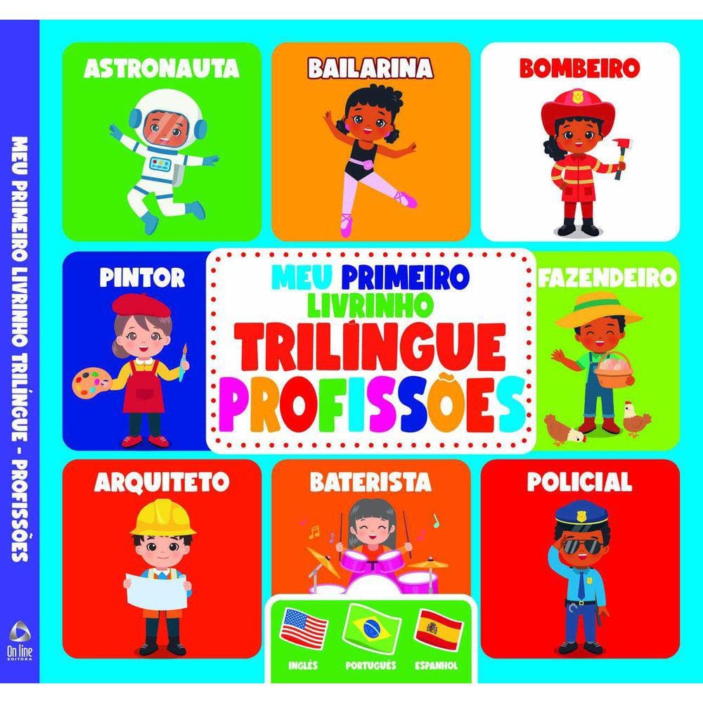 Meu Primeiro Livrinho Trilíngue | Profissões