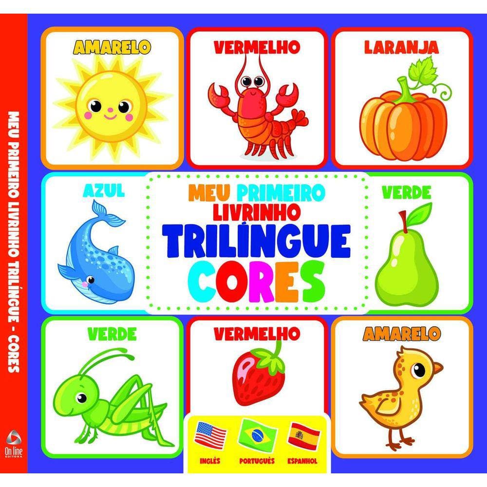 Meu Primeiro Livrinho Trilíngue | Cores