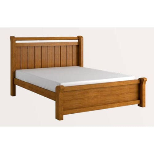 imagem-Cama Casal de MDF design moderno 1,40m reforçada - Zara -Branco - Bianchi Móveis