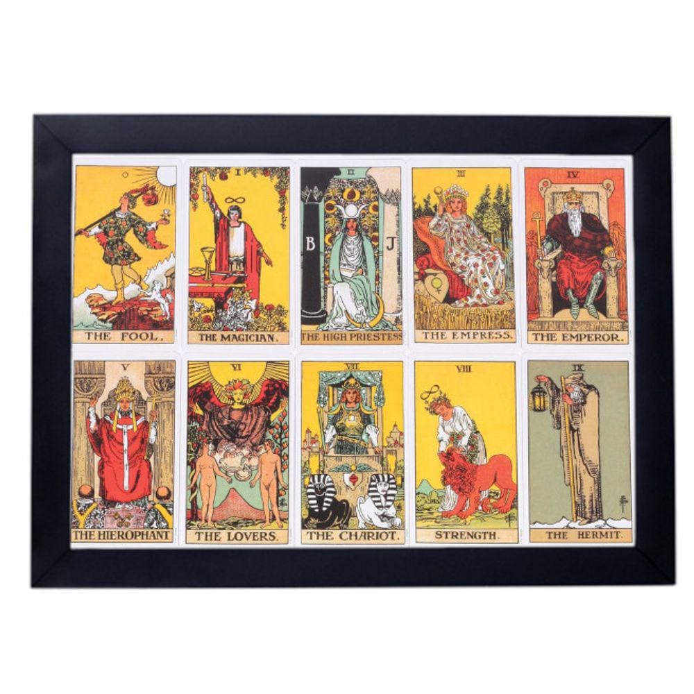 Lindo Quadro decoração esoterica carta tarot P8463