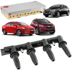 Bobina De Igniçao Gm Cruze Tracker Sonic 1.6 1.8 16V Ecotec Flex