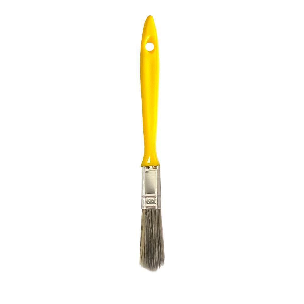 Trincha 1/2 Cerda Gris Cabo Amarelo Referencia 301 Pincéis Compel
