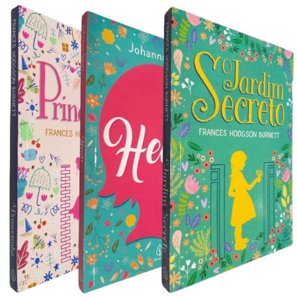 3 Livros Físicos As Sonhadoras O Jardim Secreto A Princesinha Frances Hodgson Burnett Heidi Johanna Spyri