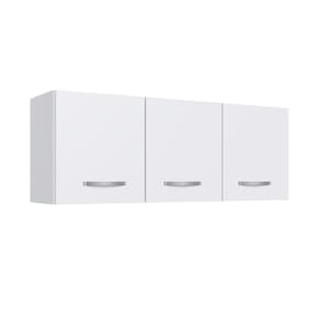 Armário Aéreo de Cozinha 3 Portas 1,20m New Joy Decibal Branco