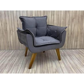Poltrona Decorativa 1 Lugar Marrom 320 Julia