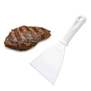 Espátula Reta P/ Chapa Profissional Inox 25cm - 2 Peças