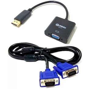 Adaptador DisplayPort para Entradas VGA Cabo Incluido