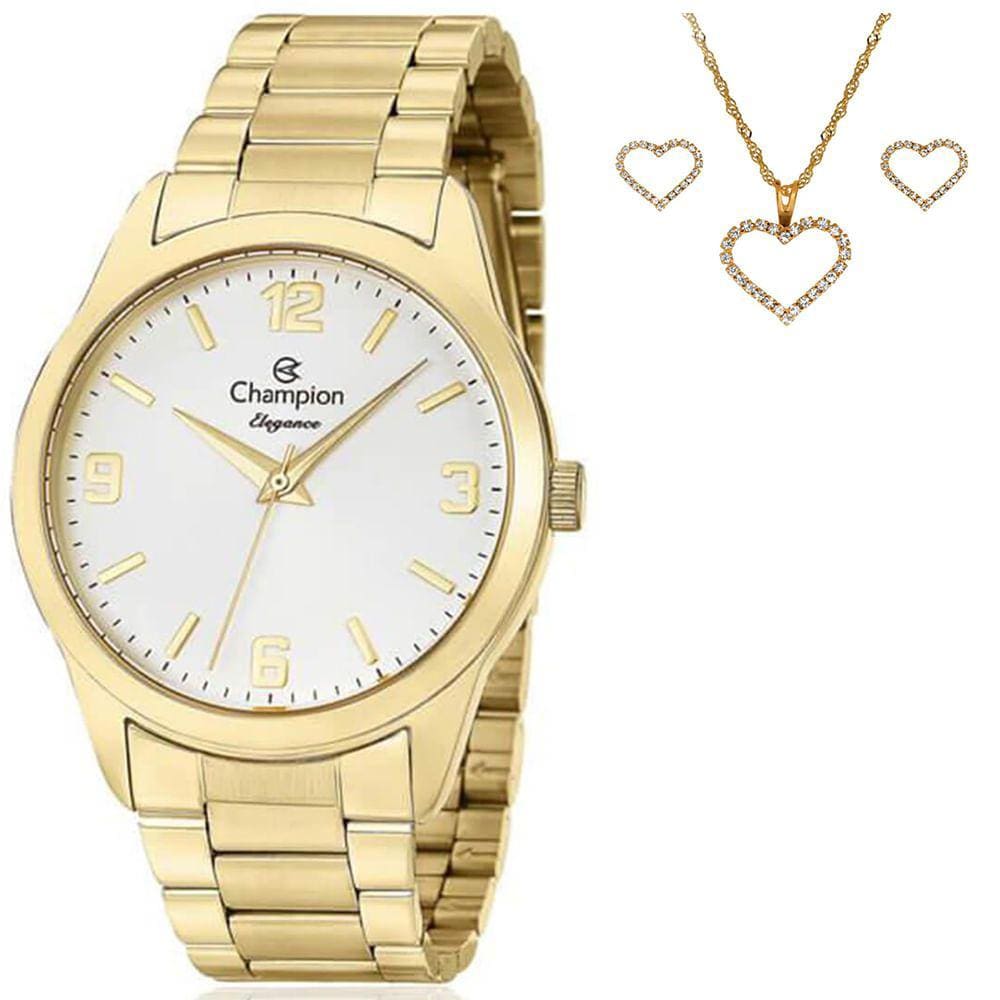 Relógio CHAMPION KIT dourado feminino CN26153W