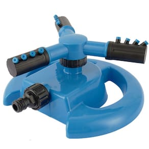 Aspersor Irrigador Lorben 360 Graus 3 Saídas Giratório Jardim Gramado Horta GT6232