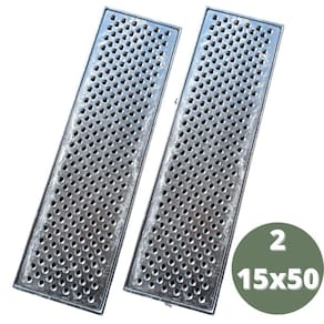 Grelha Anti Insetos e Escorpião 15x100 Alumínio Fundido com Suporte em 2 módulos de 50cm