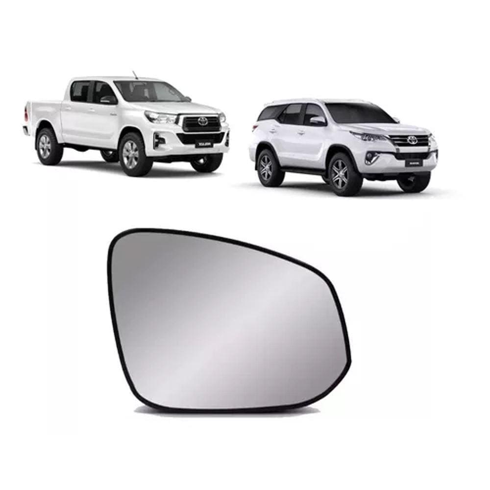Lente Vidro Retrovisor Toyota HILUX 16 / 21 - lado direito