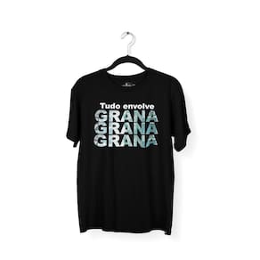 Camiseta Masculina Tudo Envolve Grana Preta