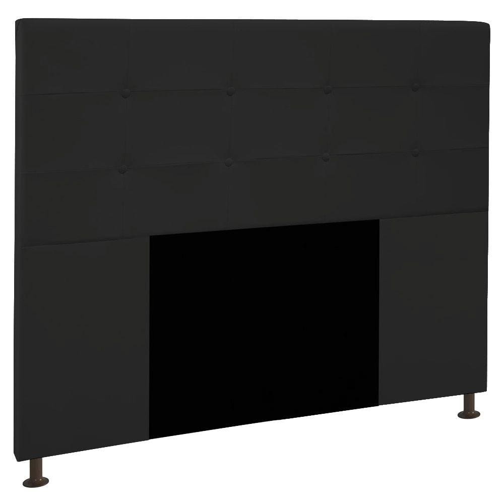 Cabeceira King 1,95m Zurique Corano Preto - Pallazio
