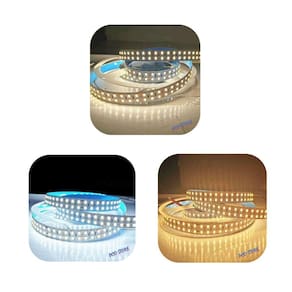 Fita De Led Dupla Alto Brilho 3528 32w/m 5m 240led/m 2880lumen/m 24v Ip20