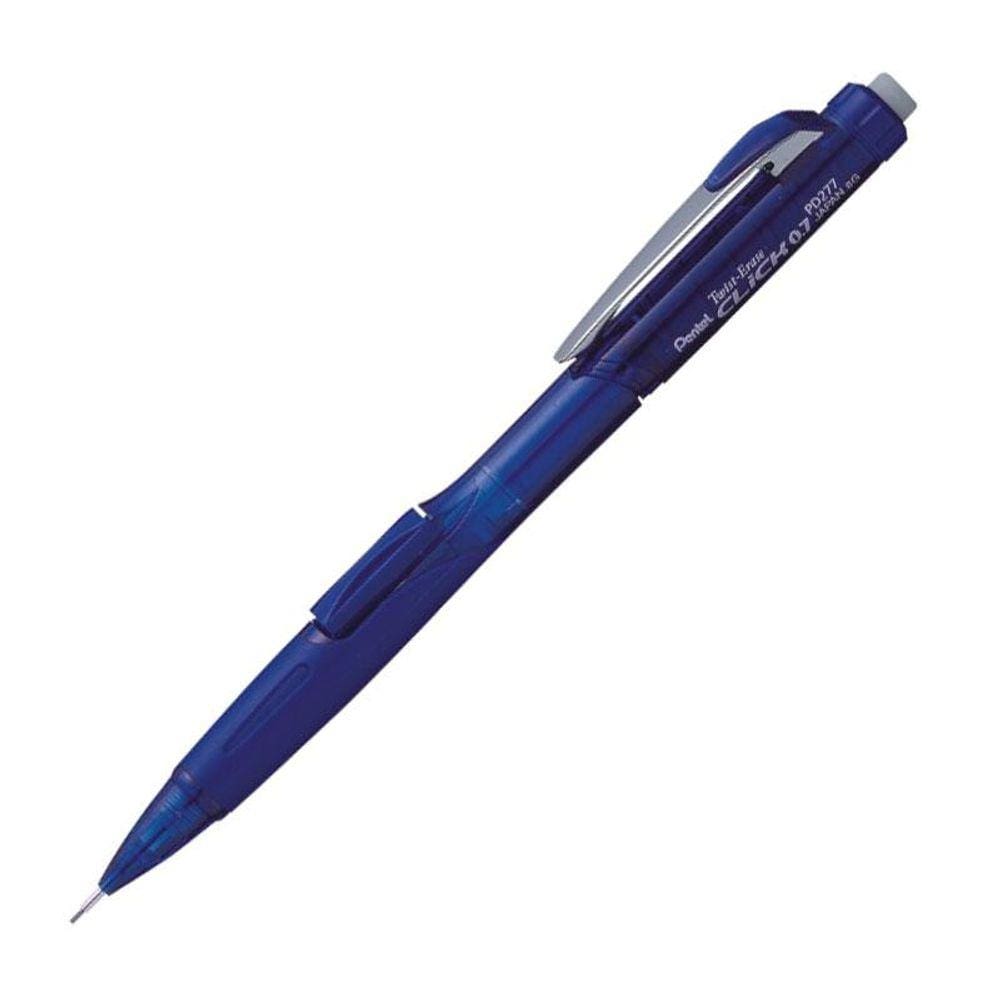 Lapiseira 0.7mm PD277 Twist Erase Click Azul - Pentel