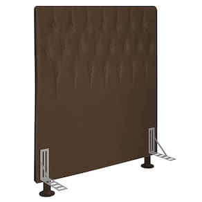 Cabeceira Solteiro 0,90m Estocolmo Suede Marrom - Pallazio