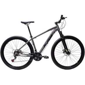 Bicicleta Aro 29 Ksw Xlt Alumínio 27v Freio a Disco Mecânico Garfo com Suspensão - Grafite