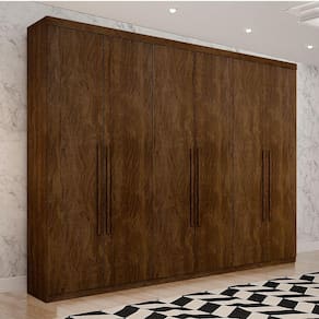 Guarda Roupa Casal 6 Portas 6 Gavetas Orion Sallêto Móveis -Ipe