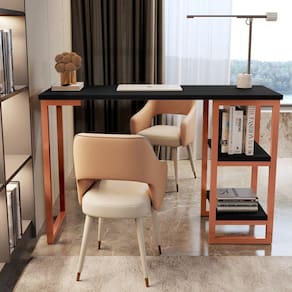 Escrivaninha Mesa Home Office Estilo Industrial Cairo 120cm
