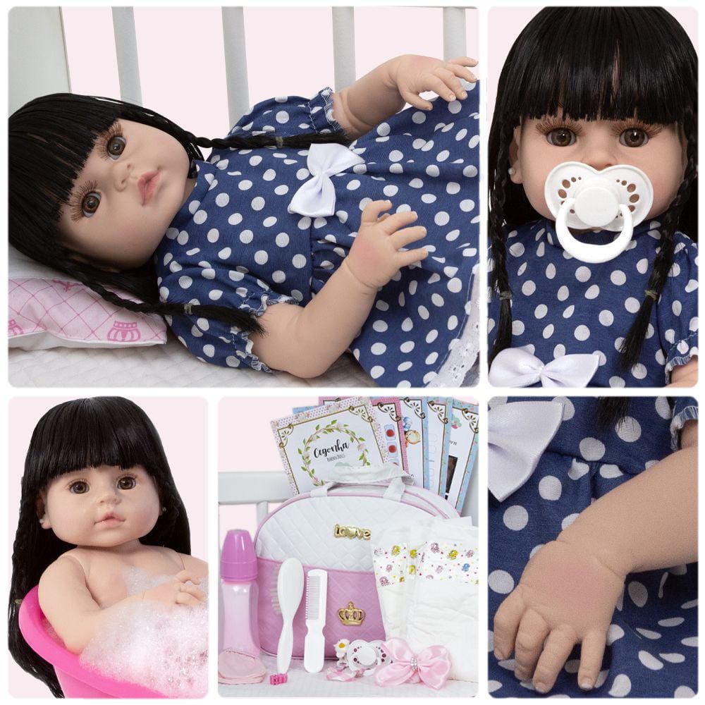 Boneca Bebe Reborn Realista Princesa 100% Silicone Premium