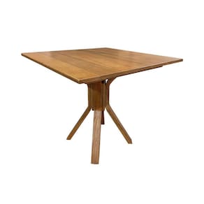 Mesa Madeira Maciça Bar Restaurante Berlim 90x90cm Malbelc - Cor: Marrom