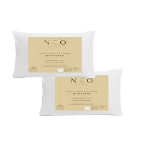Kit 2 Travesseiros Neo Prime Ecopluma King 50cmx90cm Camesa