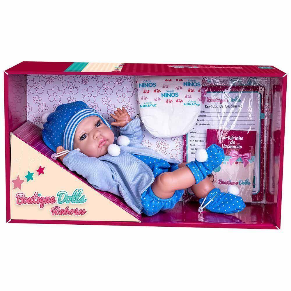 Roupa Para Boneca Bebê Reborn Com Casaco Rosa - Shiny Toys