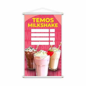 Banner Temos Milkshake Diversos Sabores Preço Grande