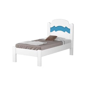 Cama Iris Solteiro Branco/Rosa/Azul – VJ Móveis
