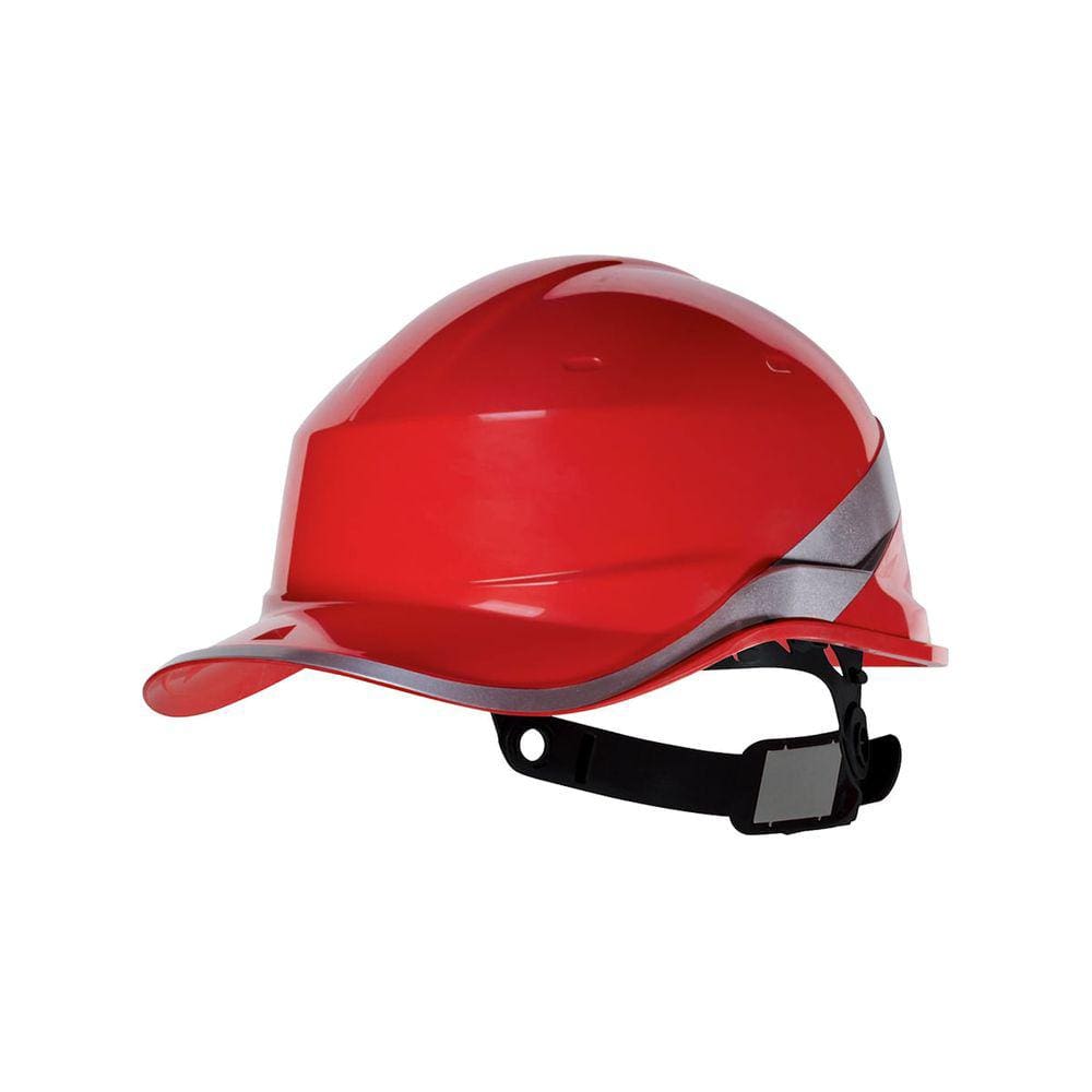 Capacete Aba Frontal Vermelho Com Carneira Diamond Deltaplus